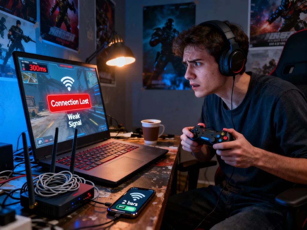 Jouer avec une mauvaise connexion